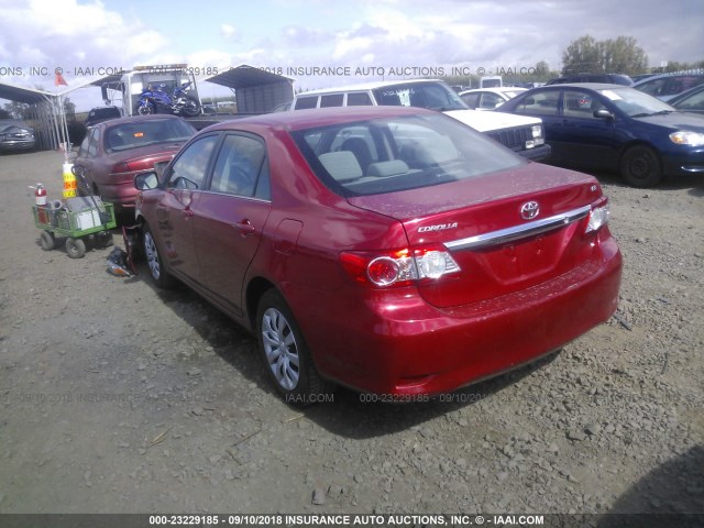 5YFBU4EE1DP107188 - 2013 TOYOTA COROLLA S/LE RED photo 3