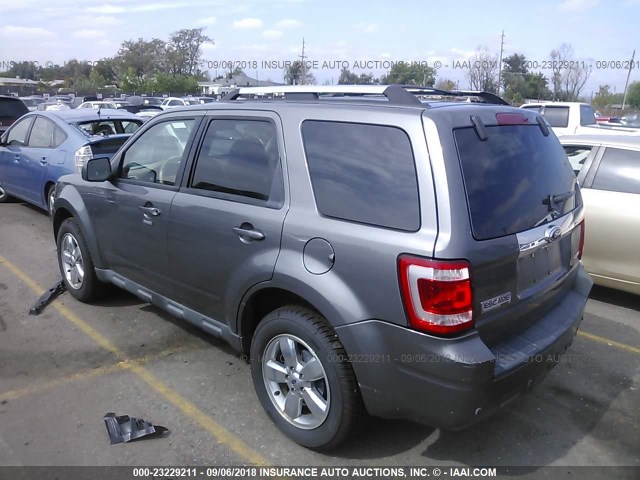 1FMCU94G69KC04120 - 2009 FORD ESCAPE LIMITED GRAY photo 3