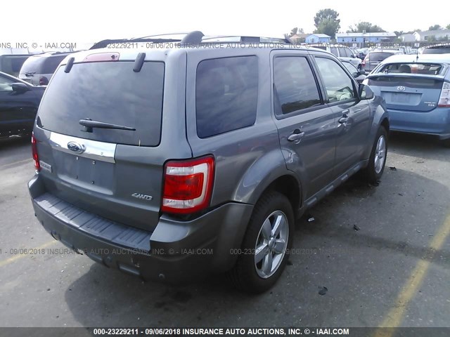 1FMCU94G69KC04120 - 2009 FORD ESCAPE LIMITED GRAY photo 4