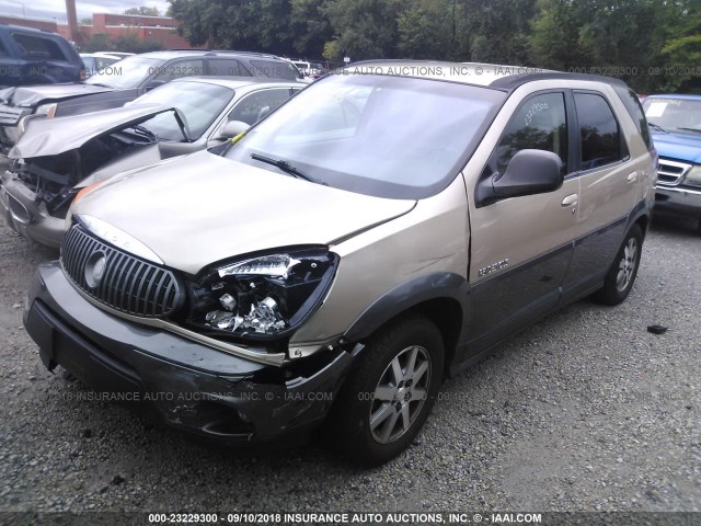 3G5DA03E52S536810 - 2002 BUICK RENDEZVOUS CX TAN photo 2