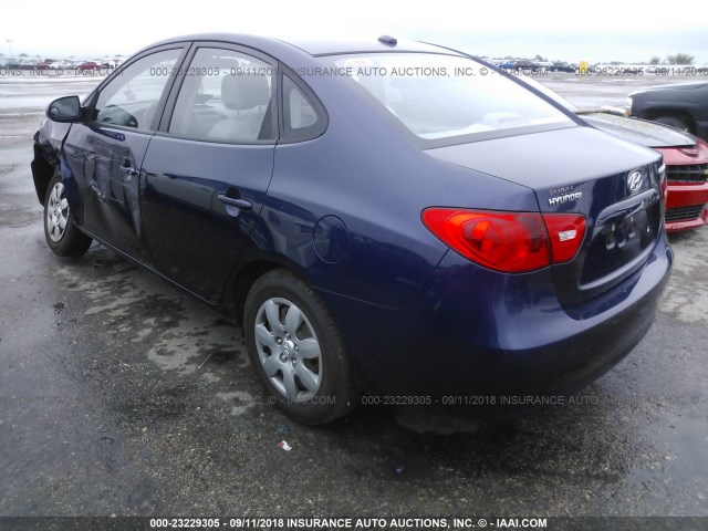 KMHDU46DX9U624364 - 2009 HYUNDAI ELANTRA GLS/SE BLUE photo 3