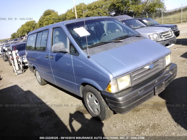 1FMDA31UXVZB99087 - 1997 FORD AEROSTAR BLUE photo 1