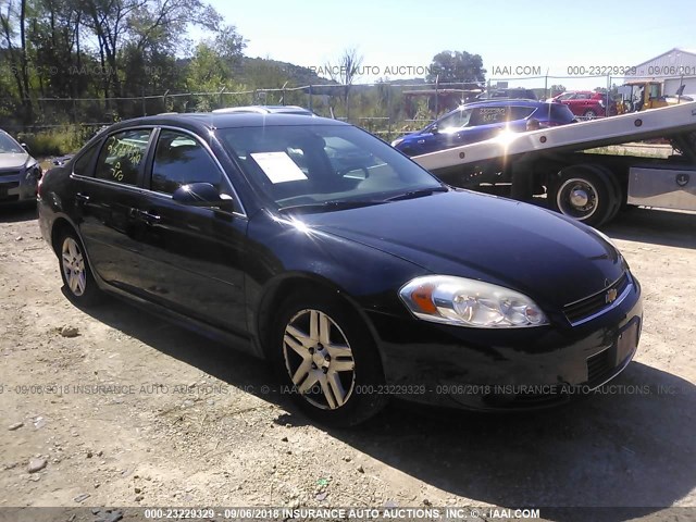 2G1WB5EK5A1213746 - 2010 CHEVROLET IMPALA LT BLACK photo 1