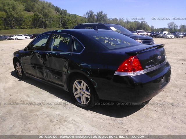 2G1WB5EK5A1213746 - 2010 CHEVROLET IMPALA LT BLACK photo 3