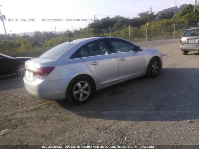 1G1PC5SB4E7265769 - 2014 CHEVROLET CRUZE LT SILVER photo 4