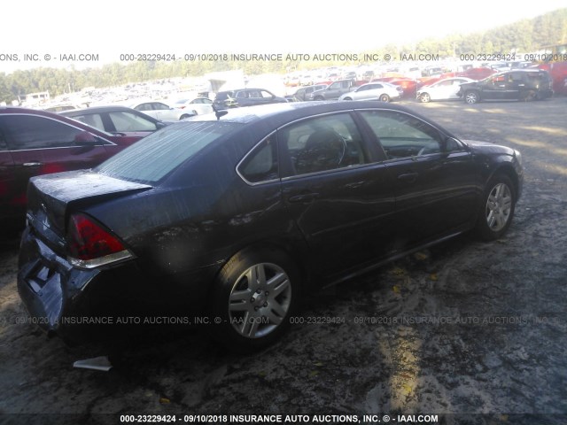 2G1WB5E31E1126537 - 2014 CHEVROLET IMPALA LIMITED LT GRAY photo 4