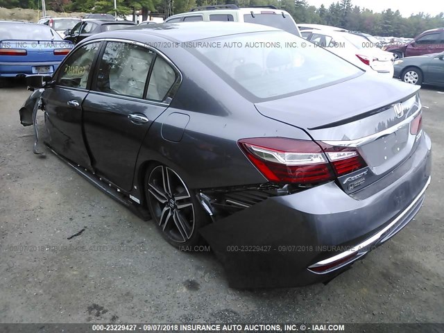 1HGCR2F12HA086028 - 2017 HONDA ACCORD SPORT SPECIAL EDITION GRAY photo 3