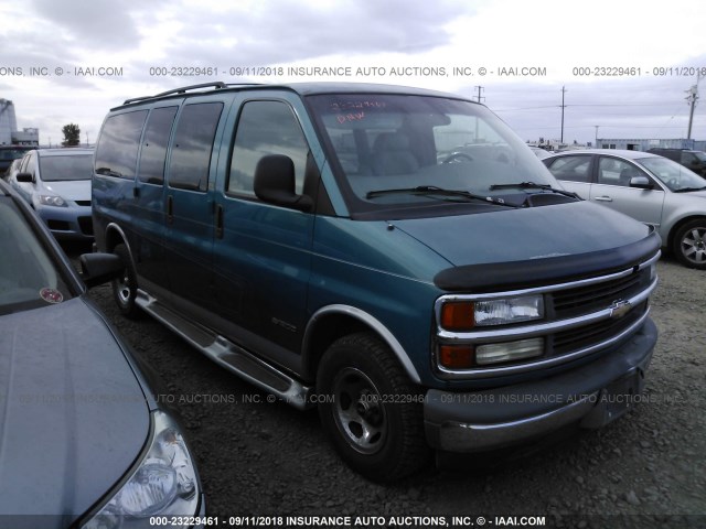 1GBFG15R7W1041543 - 1998 CHEVROLET EXPRESS G1500  GREEN photo 1