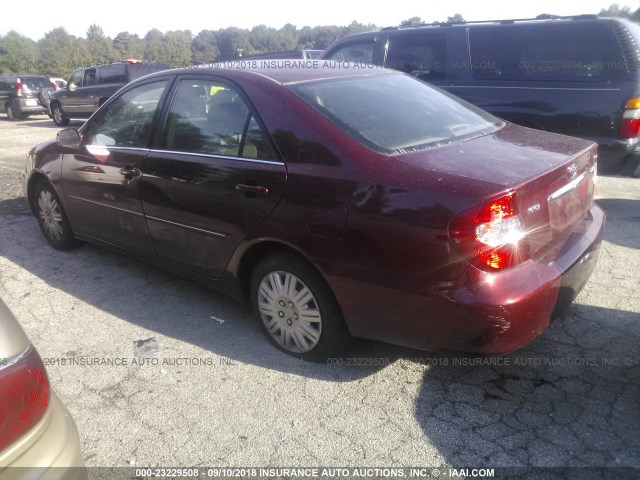 4T1BE32K24U312650 - 2004 TOYOTA CAMRY LE/XLE/SE Tünd qırmızı foto 3