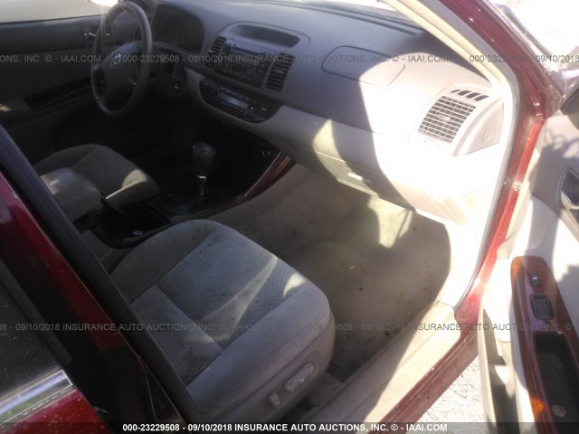 4T1BE32K24U312650 - 2004 TOYOTA CAMRY LE/XLE/SE Tünd qırmızı foto 5
