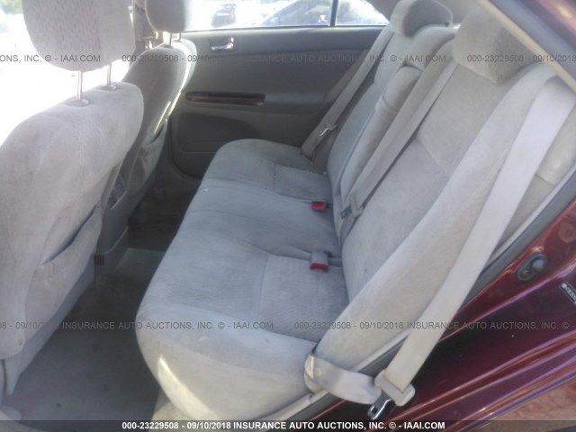 4T1BE32K24U312650 - 2004 TOYOTA CAMRY LE/XLE/SE Tünd qırmızı foto 8