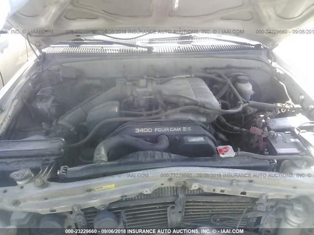 5TESN92N93Z168117 - 2003 TOYOTA TACOMA XTRACAB PRERUNNER ნაცრისფერი ფოტო 10