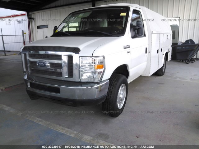 1FDWE3FL9GDC27328 - 2016 FORD ECONOLINE E350 SUPER DUTY CTWAY VAN WHITE photo 2