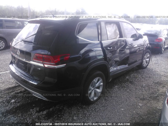 1V2DR2CA2JC507620 - 2018 VOLKSWAGEN ATLAS SE BLACK photo 4