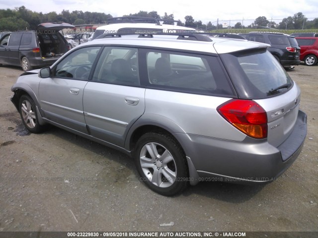 4S4BP67C664302137 - 2006 SUBARU LEGACY OUTBACK 2.5 XT LIMITED SILVER photo 3