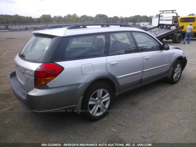 4S4BP67C664302137 - 2006 SUBARU LEGACY OUTBACK 2.5 XT LIMITED SILVER photo 4