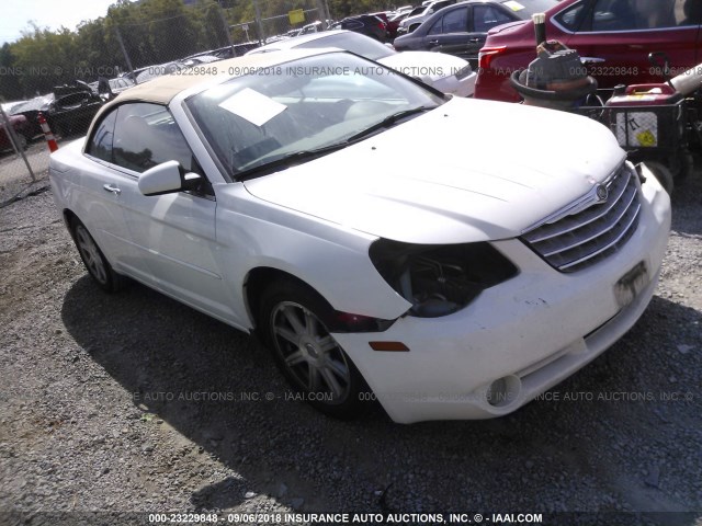 1C3LC65M48N224992 - 2008 CHRYSLER SEBRING LIMITED WHITE photo 1