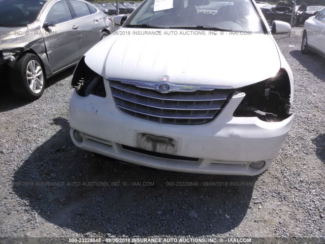 1C3LC65M48N224992 - 2008 CHRYSLER SEBRING LIMITED WHITE photo 6