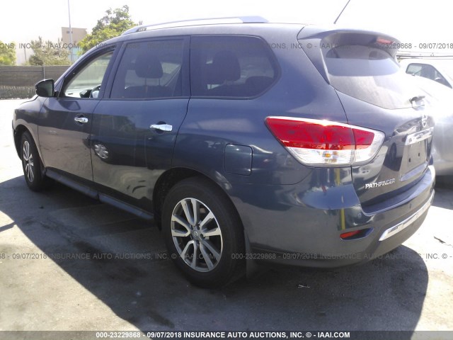 5N1AR2MN2GC645751 - 2016 NISSAN PATHFINDER S/SV/SL/PLATINUM Dark Blue photo 3