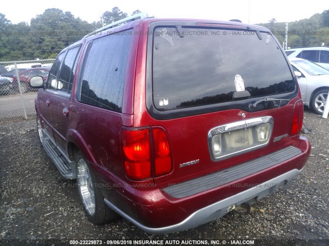 5LMRU27A8YLJ11727 - 2000 LINCOLN NAVIGATOR Rot Foto 3