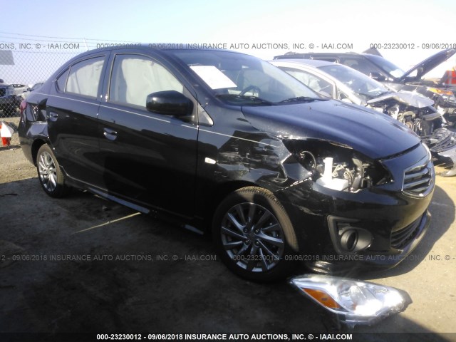 ML32F3FJ2JHF01179 - 2018 MITSUBISHI MIRAGE G4 ES შავი ფოტო 1