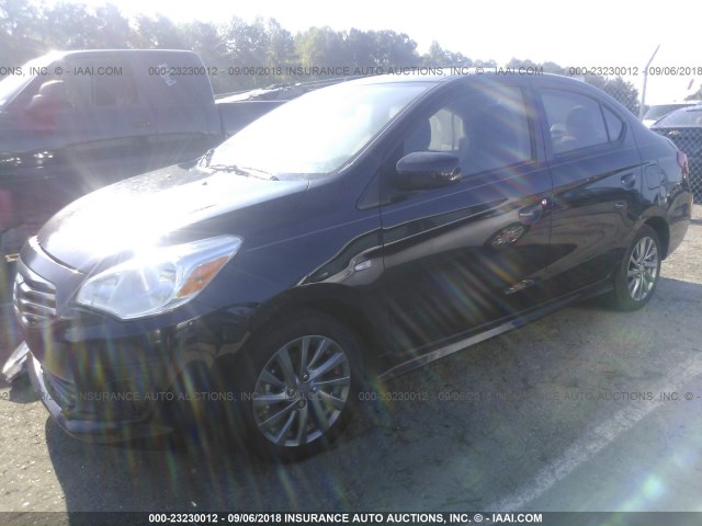 ML32F3FJ2JHF01179 - 2018 MITSUBISHI MIRAGE G4 ES შავი ფოტო 2