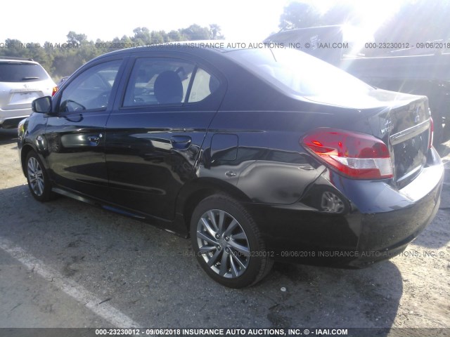 ML32F3FJ2JHF01179 - 2018 MITSUBISHI MIRAGE G4 ES შავი ფოტო 3