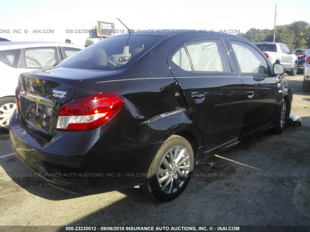 ML32F3FJ2JHF01179 - 2018 MITSUBISHI MIRAGE G4 ES შავი ფოტო 4
