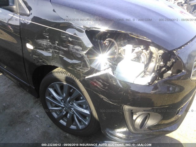 ML32F3FJ2JHF01179 - 2018 MITSUBISHI MIRAGE G4 ES შავი ფოტო 6