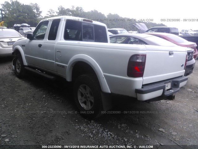 1FTZR45E12PB33353 - 2002 FORD RANGER SUPER CAB WHITE photo 3