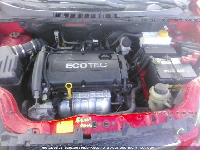 KL1TD56E89B644131 - 2009 CHEVROLET AVEO LS/LT 红色 照片 10