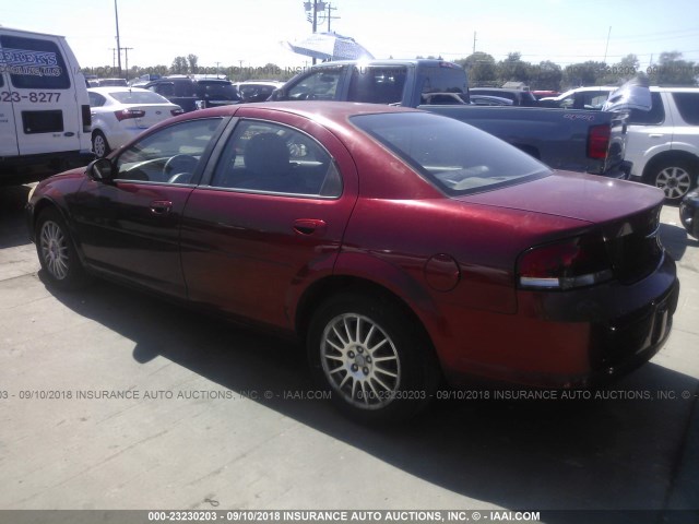 1C3EL46X65N673267 - 2005 CHRYSLER SEBRING RED photo 3