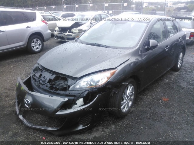 JM1BL1LP2D1768318 - 2013 MAZDA 3 I GRAY photo 2