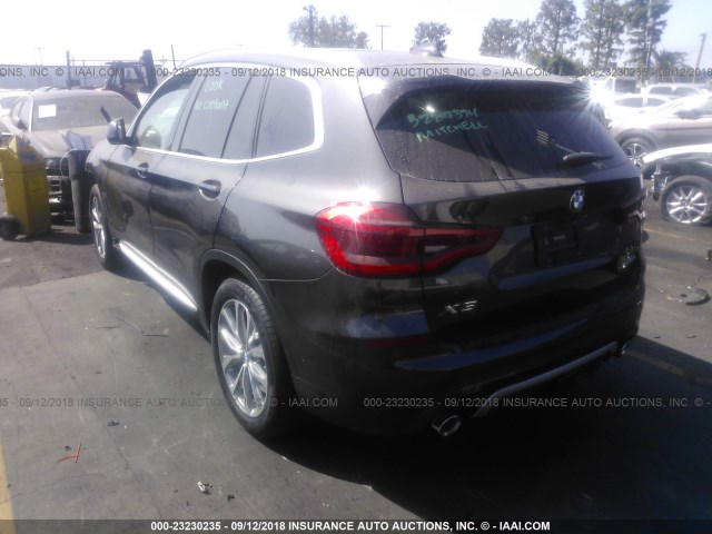 5UXTR9C57JLD71012 - 2018 BMW X3 XDRIVEM40I BLACK photo 3