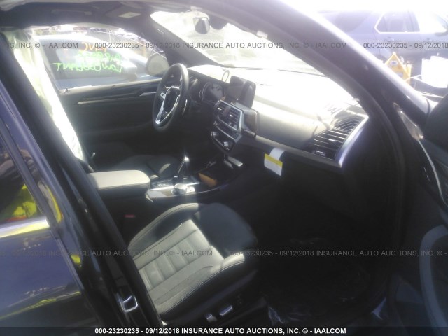 5UXTR9C57JLD71012 - 2018 BMW X3 XDRIVEM40I BLACK photo 5