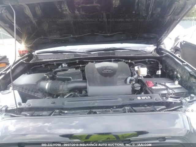 3TMCZ5AN4JM131621 - 2018 TOYOTA TACOMA DBL CAB/SR/TRDSPT/OR/PRO Қара фото 10