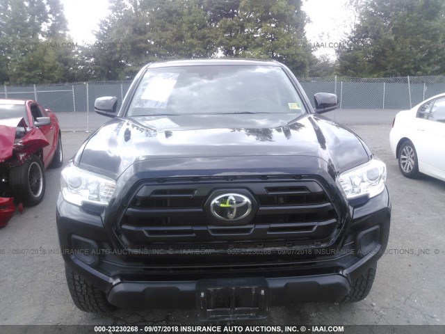 3TMCZ5AN4JM131621 - 2018 TOYOTA TACOMA DBL CAB/SR/TRDSPT/OR/PRO Қара фото 6