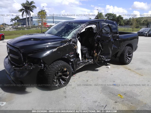 1C6RR6MT9HS620941 - 2017 RAM 1500 SPORT BLACK photo 2