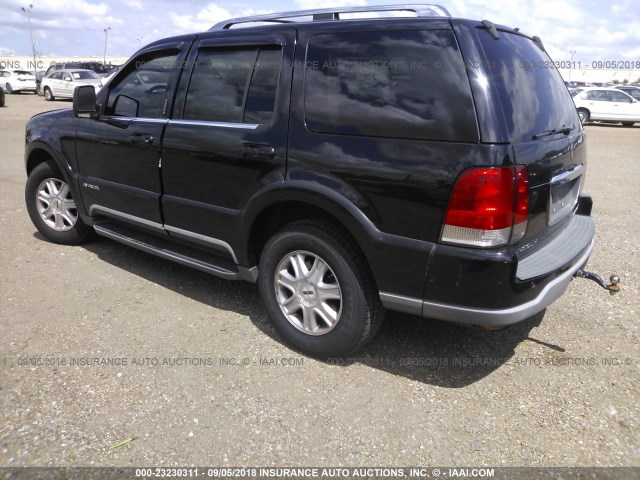5LMEU88H04ZJ31670 - 2004 LINCOLN AVIATOR 黑色 照片 3
