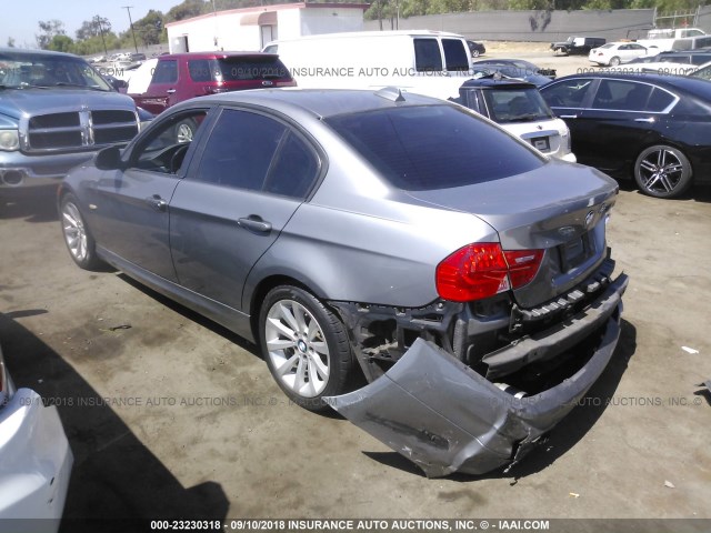 WBAPH5C56BA440620 - 2011 BMW 328 I SULEV GRAY photo 3