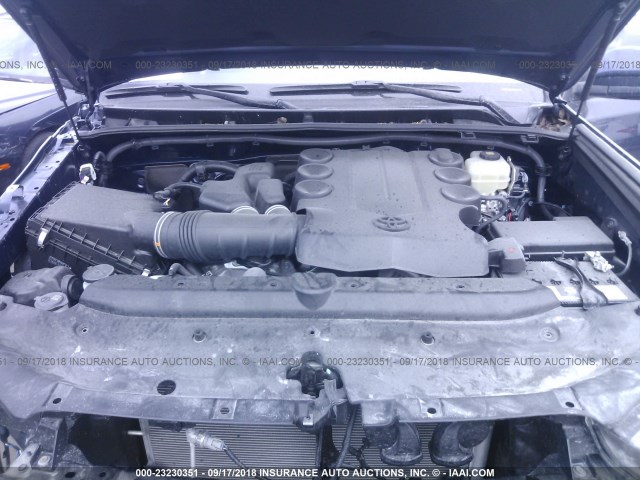 JTEBU5JR8J5490663 - 2018 TOYOTA 4RUNNER SR5 PREM/LTDL/TRAIL/TRD BLUE photo 10