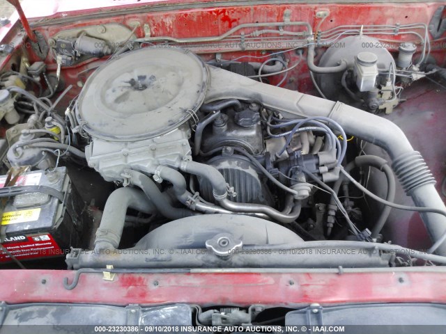 JM2UF3131M0173991 - 1991 MAZDA B2200 CAB PLUS RED photo 9