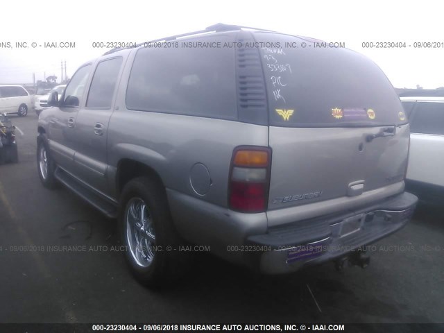 1GNEC16T32J333107 - 2002 CHEVROLET SUBURBAN C1500 Champagne photo 3