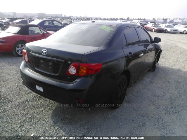 JTDBL40EX99030473 - 2009 TOYOTA COROLLA LE/XLE BLACK photo 4