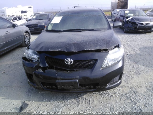 JTDBL40EX99030473 - 2009 TOYOTA COROLLA LE/XLE BLACK photo 6