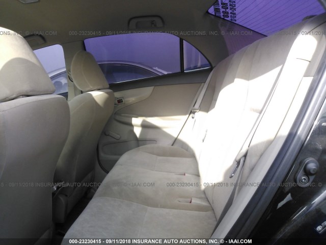 JTDBL40EX99030473 - 2009 TOYOTA COROLLA LE/XLE BLACK photo 8