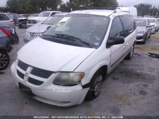 1D4GP45R74B562502 - 2004 DODGE CARAVAN SXT WHITE photo 2