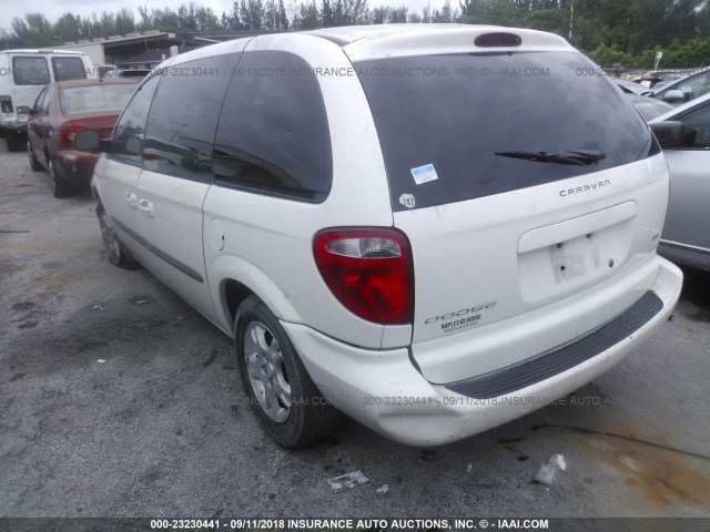 1D4GP45R74B562502 - 2004 DODGE CARAVAN SXT WHITE photo 3