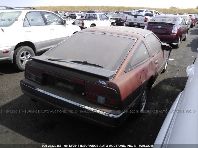 JN1CZ14SXEX012761 - 1984 DATSUN 300ZX BURGUNDY photo 4