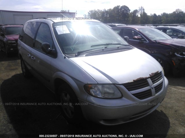 1D4GP45R46B715839 - 2006 DODGE CARAVAN SXT SILVER photo 1